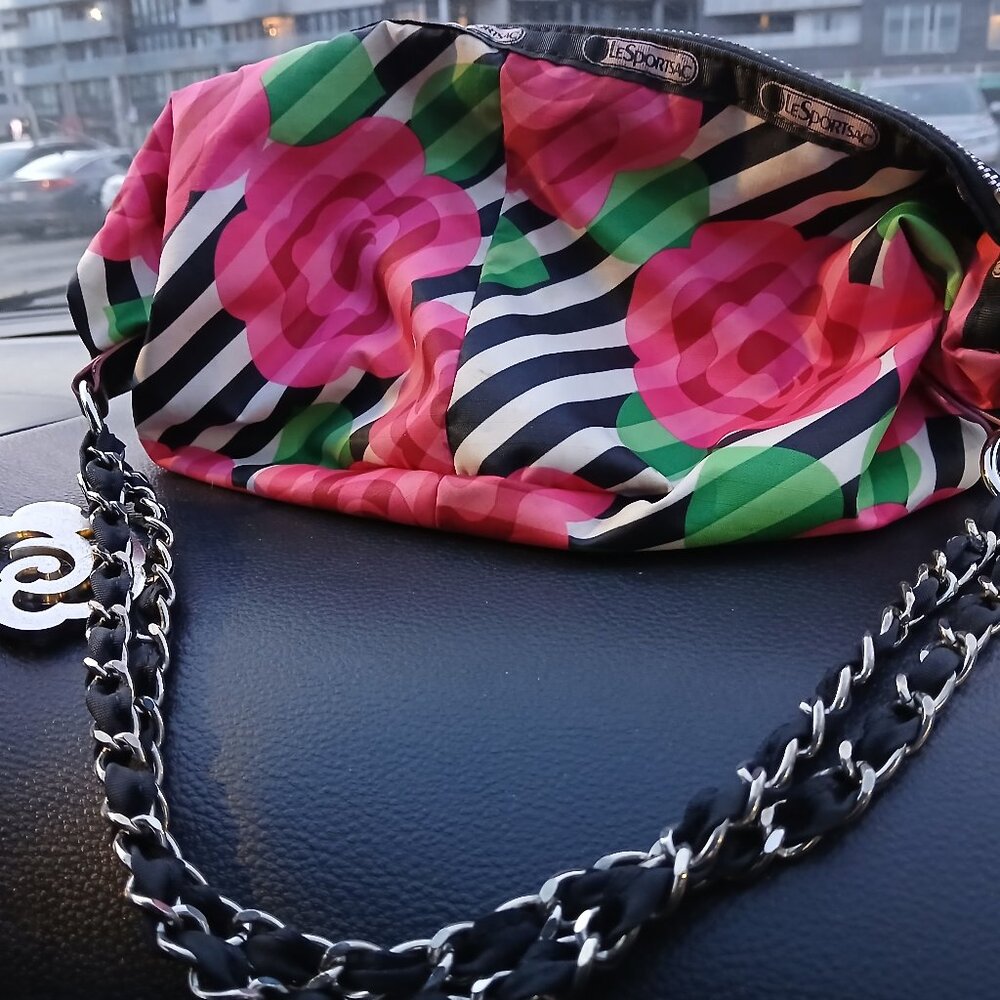 Y2K - le Sportsac X OC -tijuana Rose-hobo-bag